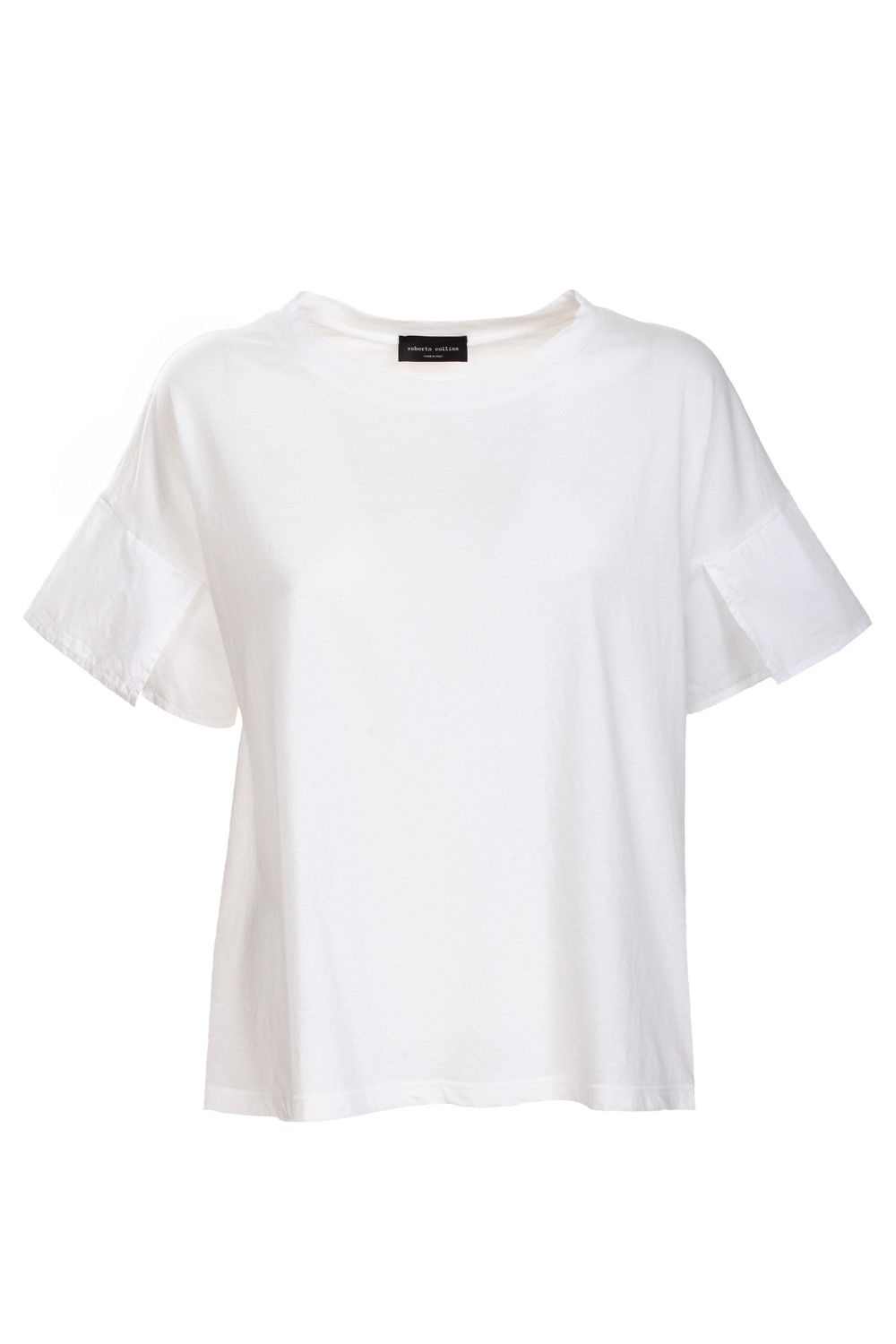 shop ROBERTO COLLINA Saldi T-shirt: Roberto Collina T-shirt in cotone, bianco.
Maniche corte con apertura.
Scollo rotondo.
Regular fit.
Composizione: 100% cotone.
Made in Italy.. E52121-E5201 number 655572